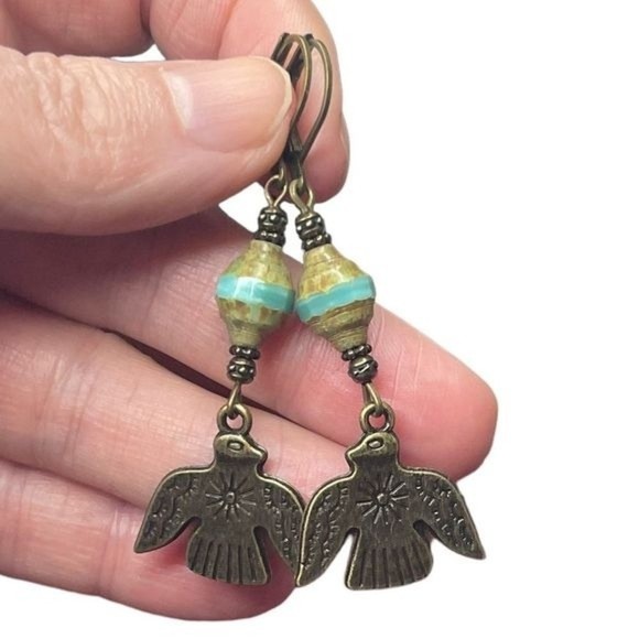 Hand Crafted Artisan Earrings #177 NEW Bohemian Earrings - Picture 1 of 7